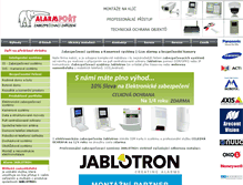 Tablet Screenshot of alarmport.cz